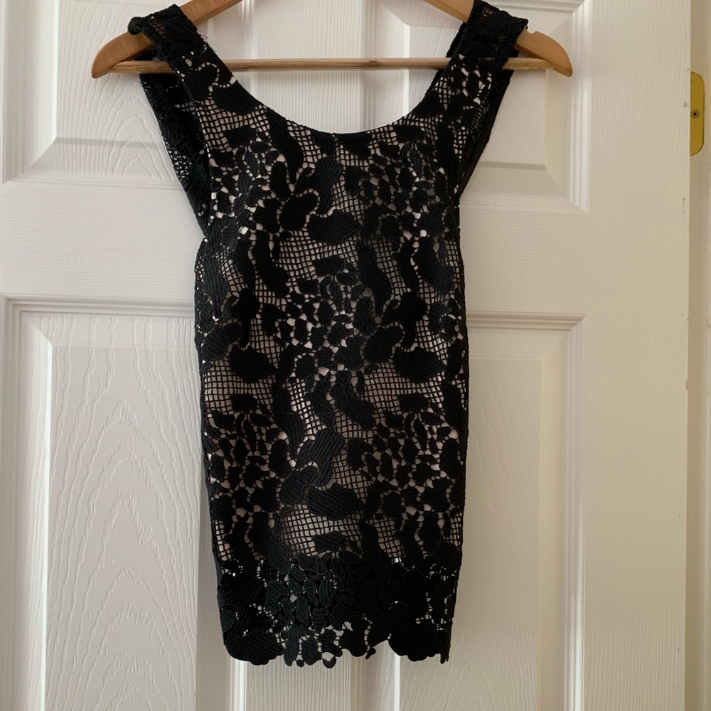 Perfect shirt for a night out! Top shop lace shirt
